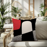 Aldo Abstract Reversible Indoor/Outdoor Square Pillow