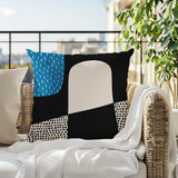 Aldo Abstract Reversible Indoor/Outdoor Square Pillow
