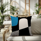 Aldo Abstract Reversible Indoor/Outdoor Square Pillow