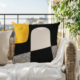 Aldo Abstract Reversible Indoor/Outdoor Square Pillow