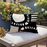 Alika Abstract Reversible Indoor/Outdoor Rectangular Pillow