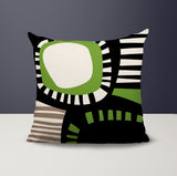 Alika Abstract Reversible Indoor/Outdoor Square Pillow