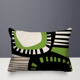 Alika Abstract Reversible Indoor/Outdoor Rectangular Pillow