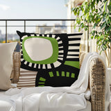 Alika Abstract Reversible Indoor/Outdoor Rectangular Pillow