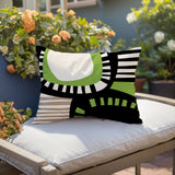 Alika Abstract Reversible Indoor/Outdoor Rectangular Pillow