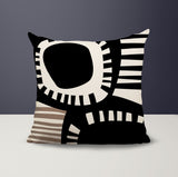 Alika Abstract Reversible Indoor/Outdoor Square Pillow