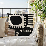 Alika Abstract Reversible Indoor/Outdoor Rectangular Pillow