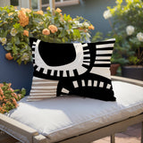 Alika Abstract Reversible Indoor/Outdoor Rectangular Pillow