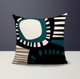Alika Abstract Reversible Indoor/Outdoor Square Pillow