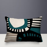 Alika Abstract Reversible Indoor/Outdoor Rectangular Pillow