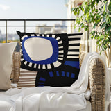 Alika Abstract Reversible Indoor/Outdoor Rectangular Pillow