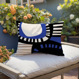 Alika Abstract Reversible Indoor/Outdoor Rectangular Pillow