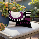 Alika Abstract Reversible Indoor/Outdoor Rectangular Pillow