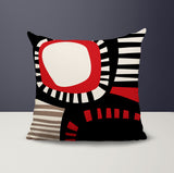 Alika Abstract Reversible Indoor/Outdoor Square Pillow