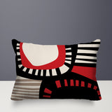 Alika Abstract Reversible Indoor/Outdoor Rectangular Pillow