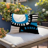 Alika Abstract Reversible Indoor/Outdoor Rectangular Pillow