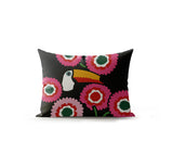 Alka Microsuede Lumbar Throw Pillow in Multicolor - Size 20x14