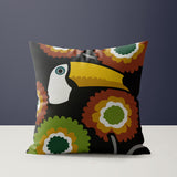 Alka Microsuede Square Throw Pillow in Black; Brown; Green - Size 20x20