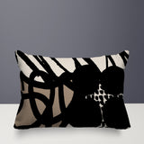 Aloe Abstract Reversible Indoor/Outdoor Rectangle Pillow