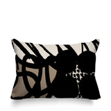 Aloe Abstract Reversible Indoor/Outdoor Rectangle Pillow