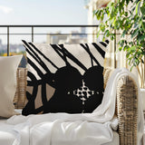 Aloe Abstract Reversible Indoor/Outdoor Square Pillow