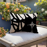 Aloe Abstract Reversible Indoor/Outdoor Rectangle Pillow