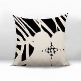 Aloe Abstract Reversible Indoor/Outdoor Square Pillow
