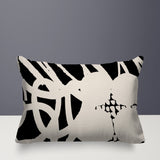 Aloe Abstract Reversible Indoor/Outdoor Rectangle Pillow