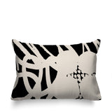 Aloe Abstract Reversible Indoor/Outdoor Rectangle Pillow
