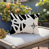 Aloe Abstract Reversible Indoor/Outdoor Rectangle Pillow