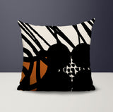 Aloe Abstract Reversible Indoor/Outdoor Square Pillow