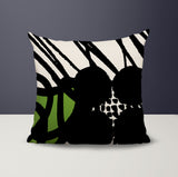 Aloe Abstract Reversible Indoor/Outdoor Square Pillow