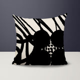 Aloe Abstract Reversible Indoor/Outdoor Square Pillow