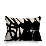 Aloe Abstract Reversible Indoor/Outdoor Rectangle Pillow