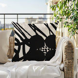 Aloe Abstract Reversible Indoor/Outdoor Square Pillow