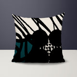 Aloe Abstract Reversible Indoor/Outdoor Square Pillow