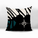 Aloe Abstract Reversible Indoor/Outdoor Square Pillow