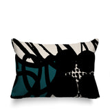 Aloe Abstract Reversible Indoor/Outdoor Rectangle Pillow