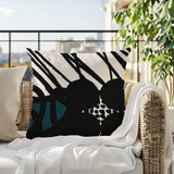 Aloe Abstract Reversible Indoor/Outdoor Square Pillow