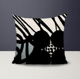 Aloe Abstract Reversible Indoor/Outdoor Square Pillow