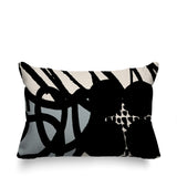 Aloe Abstract Reversible Indoor/Outdoor Rectangle Pillow