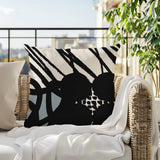Aloe Abstract Reversible Indoor/Outdoor Square Pillow