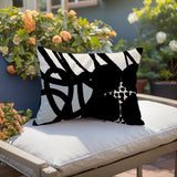 Aloe Abstract Reversible Indoor/Outdoor Rectangle Pillow
