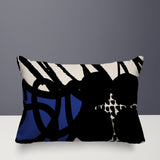 Aloe Abstract Reversible Indoor/Outdoor Rectangle Pillow