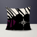 Aloe Abstract Reversible Indoor/Outdoor Square Pillow