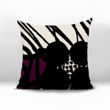 Aloe Abstract Reversible Indoor/Outdoor Square Pillow