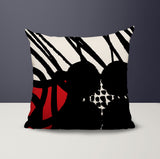 Aloe Abstract Reversible Indoor/Outdoor Square Pillow