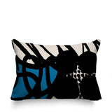 Aloe Abstract Reversible Indoor/Outdoor Rectangle Pillow