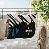 Aloe Abstract Reversible Indoor/Outdoor Square Pillow