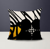 Aloe Abstract Reversible Indoor/Outdoor Square Pillow